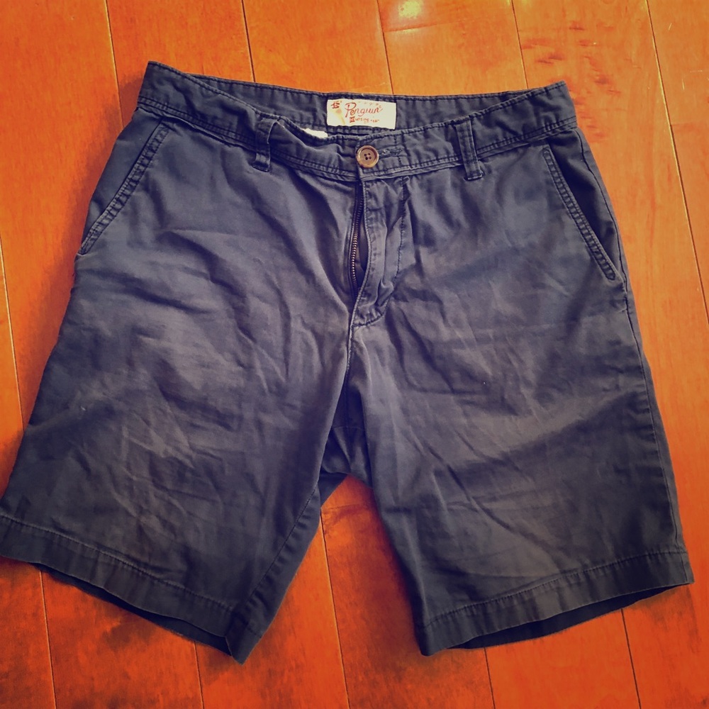 Penguin brand navy blue bermuda shorts